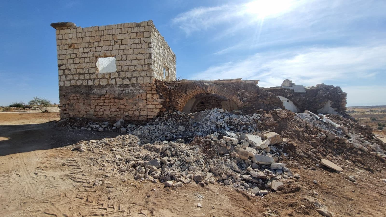 Herbouwlocatie in Noordwest-Syrië